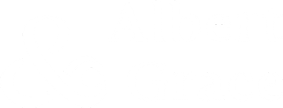 Albert&Gracew Logo White